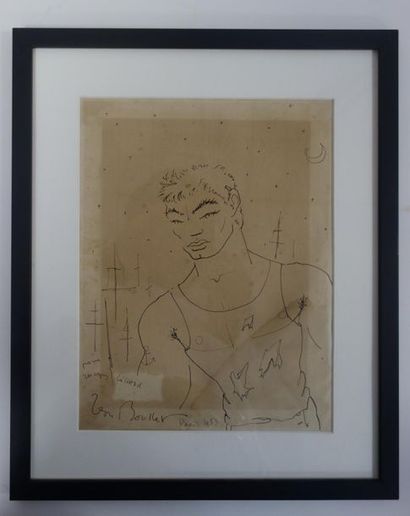 Jean BOULLET (1921-1970)

Portrait d'homme.
Encre...