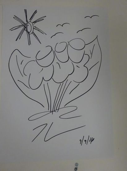 Jeff KOONS (1955)

Fleurs, 2014.
Dessin feutre...