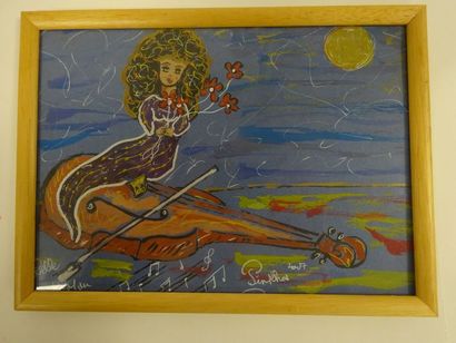 PINKHAS (1975)


Belle au violon. 

Aquarelle...