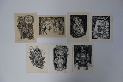 Albert DECARIS (1901-1988).


Lot de 7 cartes...