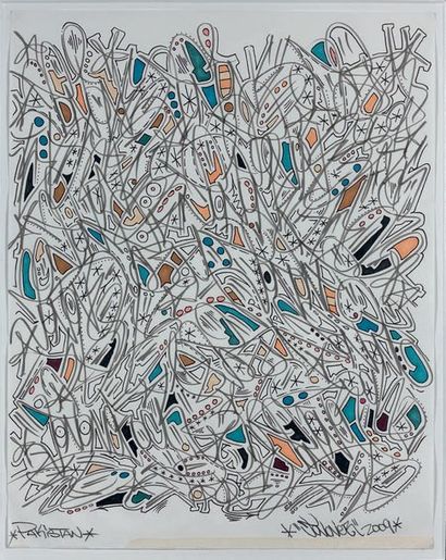 JONONE (1963)
Sans titre, 2009.
Mine de plomb,...
