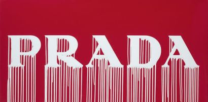 ZEVS (1977)
Prada Liquidated, 2014.
Liquitex...