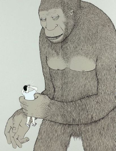 BLU (XXe - XXIe SIÈCLE)
Monkey, 2007.
Sérigraphie...