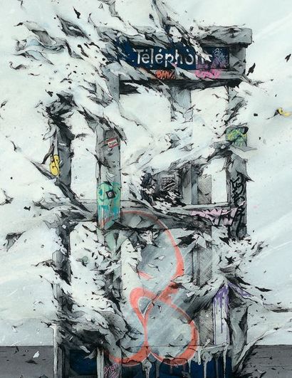 BRUSK (1976)
Reliquiae, 2015.
Peinture aérosol,...
