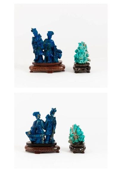 CHINE, XXème siècle
Groupe de deux femmes...