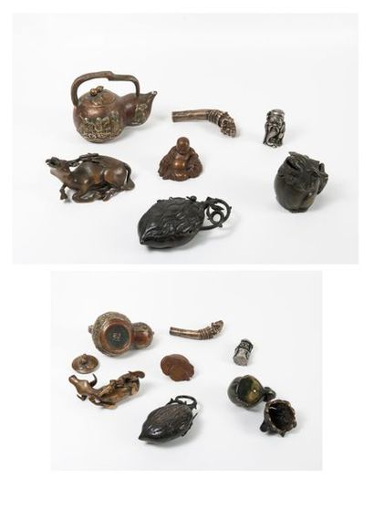 CHINE et divers, XXème siècle
Trois verseuses...