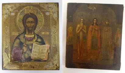 Deux icônes :

- Christ Pantocrator dans...