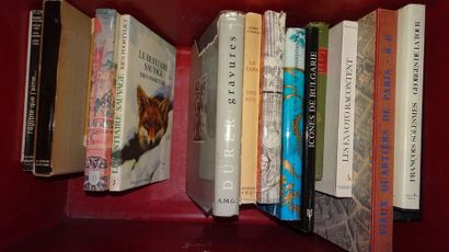Caisse de livres d'arts anciens.