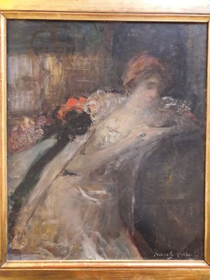 Attribuée à Frantz CHARLET (1862-1928)


Femme...