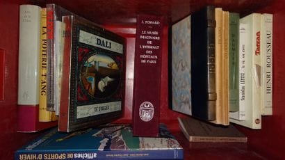 Caisse de livres d'arts modernes (Dali...)...
