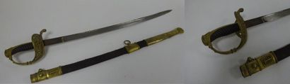 Sabre d'Officier de Marine, modèle 1837.

Garde...