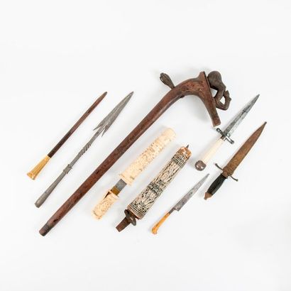Six armes blanches, XIXème-XXème siècle

-...