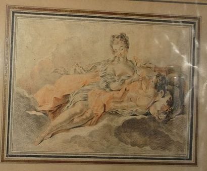 Ensemble de 7 gravures en couleurs, tirages...