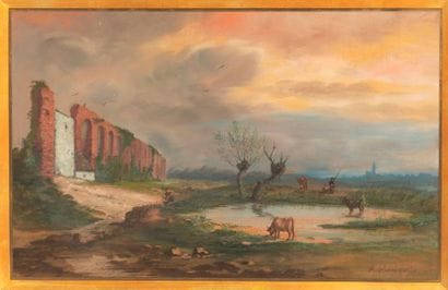 École de la fin du XIXème siècle

Vaches...