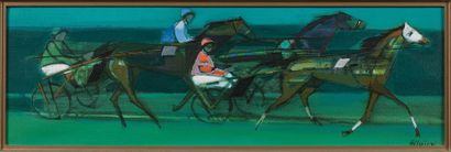 Camille HILAIRE (1916-2004)
Trot attelé,...