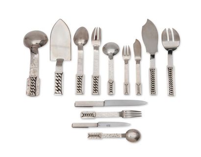 Jean DESPRES (1889-1980)
Ménagère en argent...