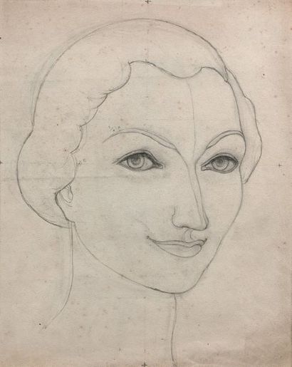 PIERRE MOLINIER (1900-1976)
Portrait de femme,...