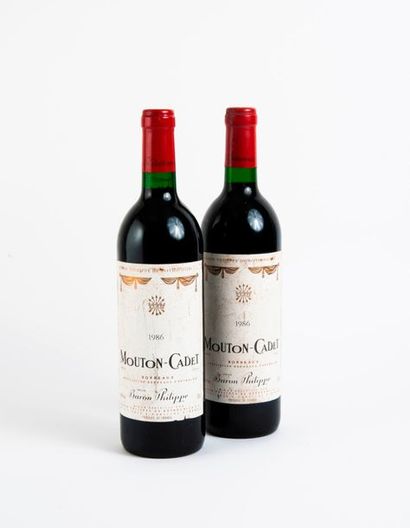 MOUTON-CADET


2 bouteilles, 1986. 

Niveau...