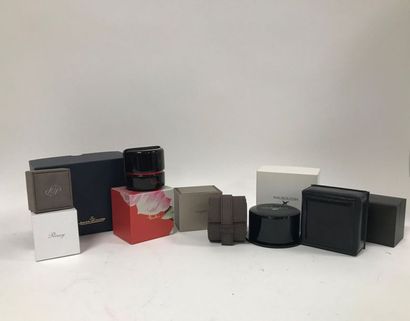 MAUBOUSSIN, CHAUMET, POIRAY, 
Lot d'écrins...