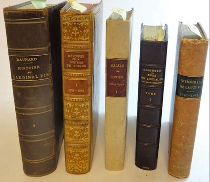 Cinq volumes :

- BOIGNE (Comtesse de), Mémoires...
