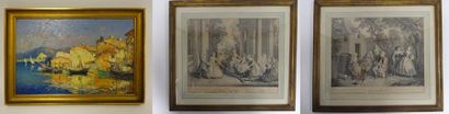 Lot de deux gravures du XIXème siècle, l'enfance...