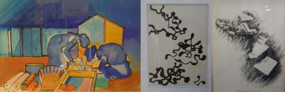 Jacques LAGRANGE (1917-1995).
Les serres...