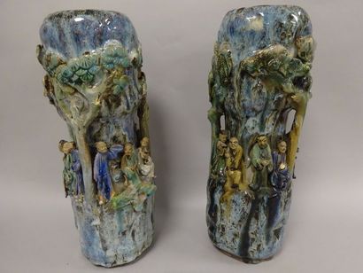CHINE


Paire de vases en grès émaillé à...