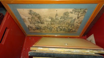 Caisse de gravures.