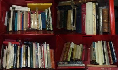 Quatre caisses de livres d'art, notamment...