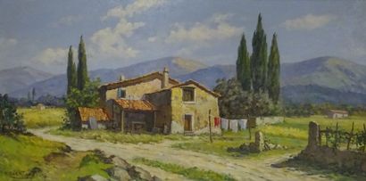 A. QUERTANT (XXème) 


Mas provencal, 1958....
