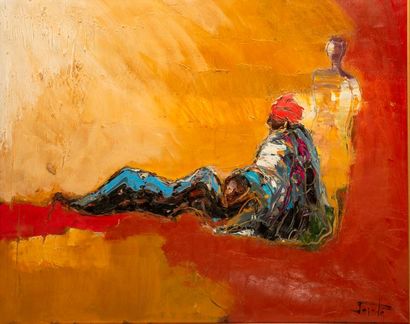 GORDE Jacques (1943-2009) 


Trois personnages....
