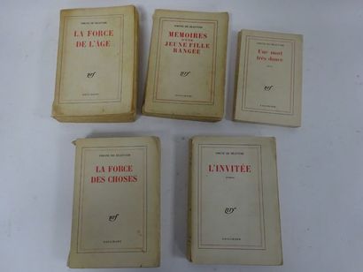 Simone de BEAUVOIR 

- L'invitée. 1943. In-12.

-...