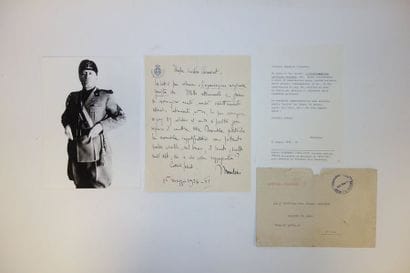 Benito MUSSOLINI. 1883-1945.
Chef d’Etat...