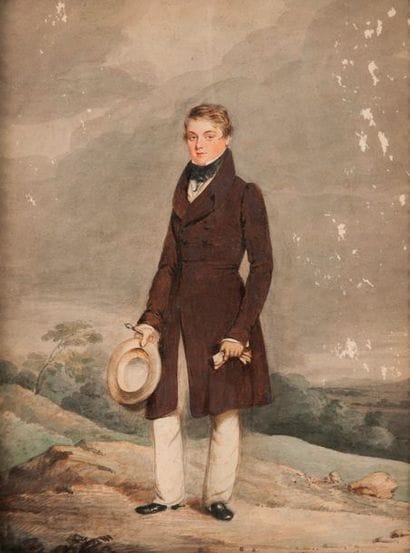 Ecole du milieu du XIXème siècle.


Portrait...