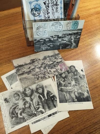 CARTES POSTALES : Petit lot de de CP, période...