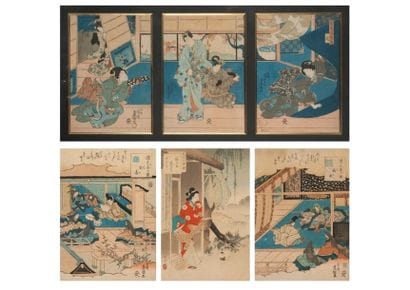 D'après KUNISADA I (1786-1865) 


2 chuban...