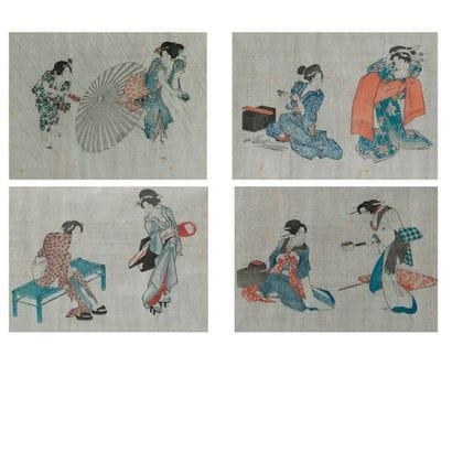 JAPON


Ensemble de trois estampes représentant...