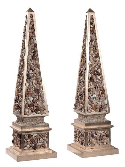 BOOG Thomas (né en 1959)
Moon-Gold-Obelisks.
Paire...