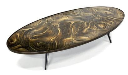 BOULLOUD Erwan (né en 1973)
Ellipse cholestérique.
Table...