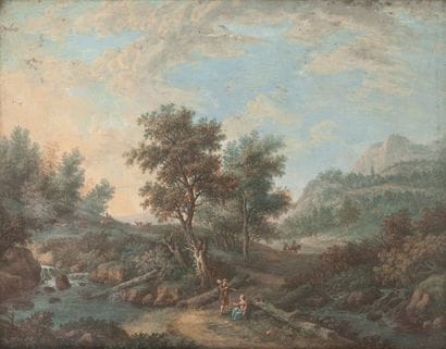 Ecole Française du XVIIIème siècle
Paysage...
