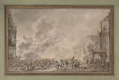 Dirk LANGENDYCK (Rotterdam 1758-id.; 1805)
Troupe...