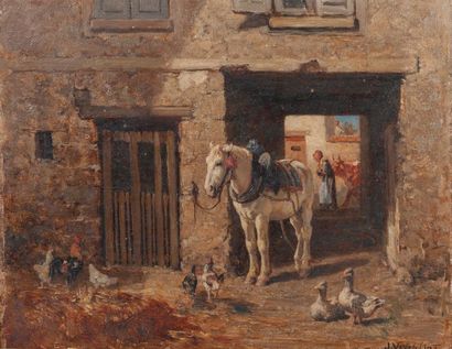 Jules Jacques VEYRASSAT (1828-1893)
Cheval...