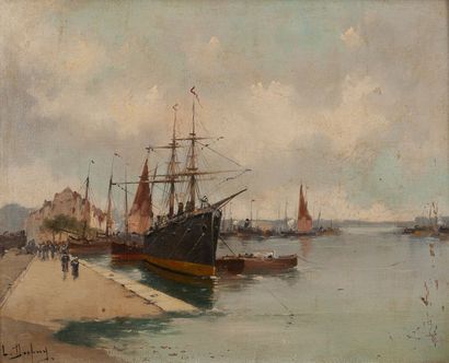 Louis DUPUY alias Eugène GALIEN-LALOUE (1854-1941)
Voilier...