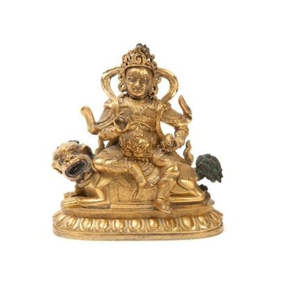 TIBET - XVIIIème siècle
Statuette en bronze...