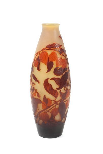ÉTABLISSEMENT GALLÉ
Vase fuseau à fond plat...