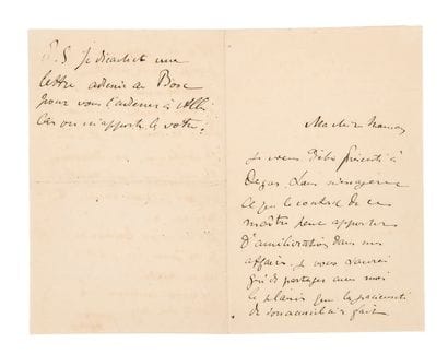 Henri de TOULOUSE-LAUTREC (1864-1901)
Lettre...
