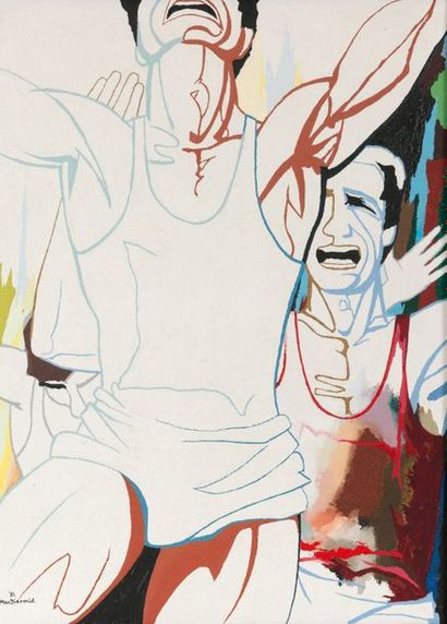 Douglas MACDIARMID (1922)
L'arrivée, 1981.
Huile...
