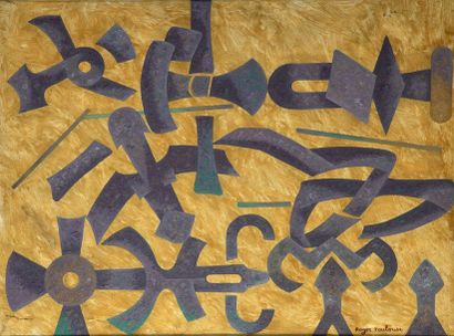 Roger TOULOUSE (1918-1994)
Voli 2, 1986.
Huile...