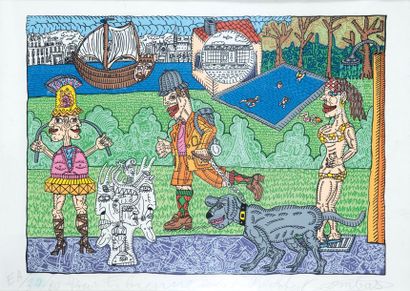 Robert COMBAS (1957)
Ile de France, 2006.
Sérigraphie...