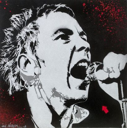 JEF AEROSOL (1957)
John Lydon, 2008.
Pochoir...
